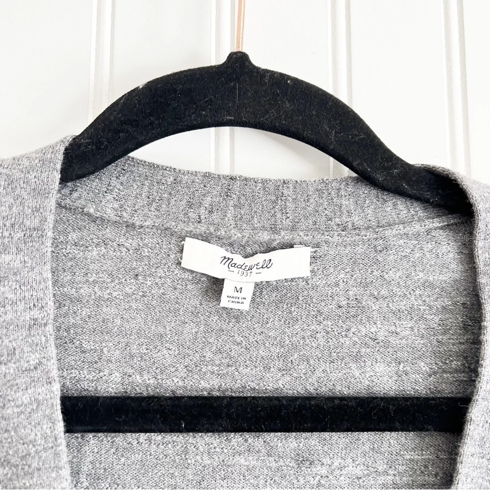 Madewell Womens Medium Gray Spring Weight Cardigan